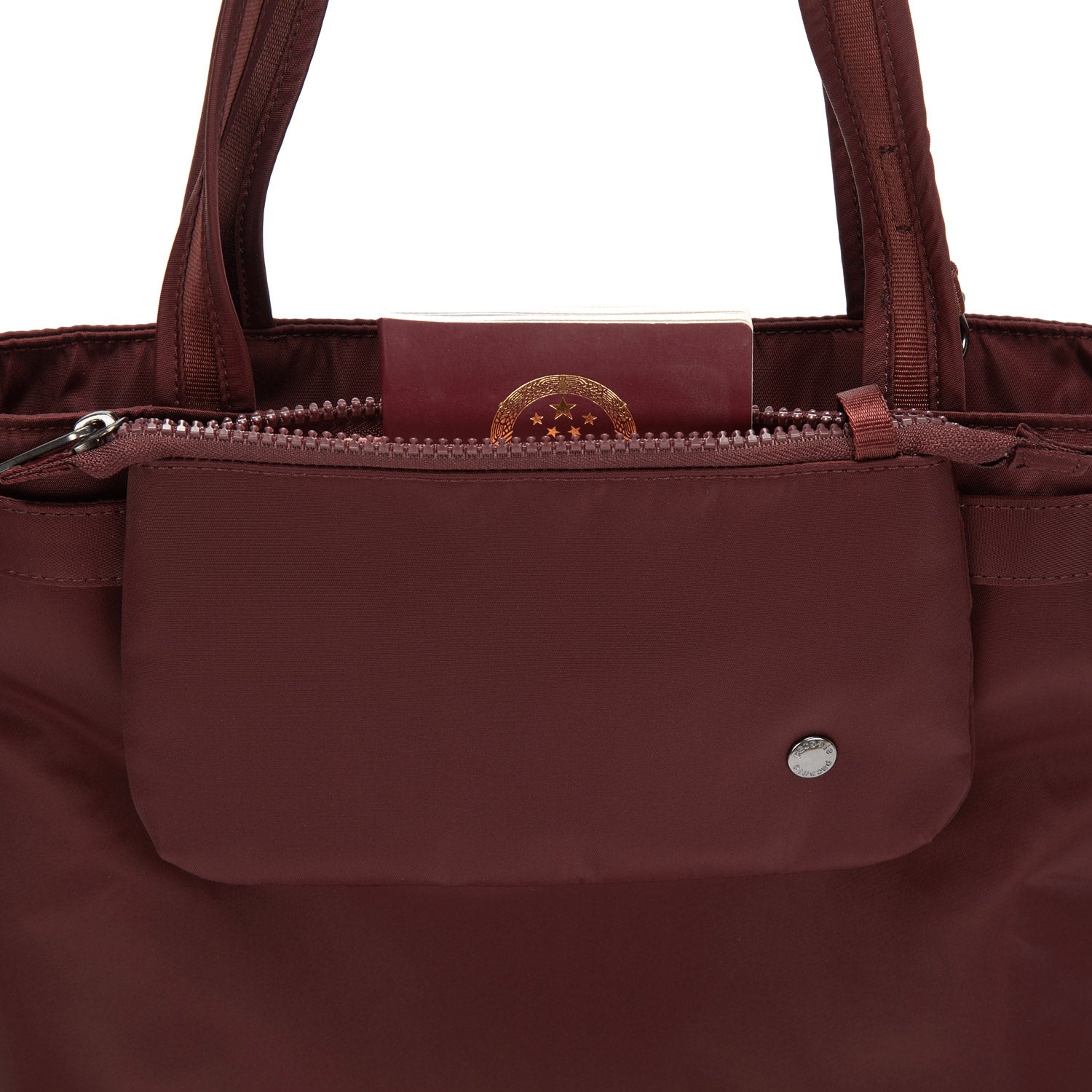 Product image of Pacsafe® CX Anti-Theft Packable Vertical Tote Citysafe CX Anti-Theft Packable Vertical Tote, Merlot