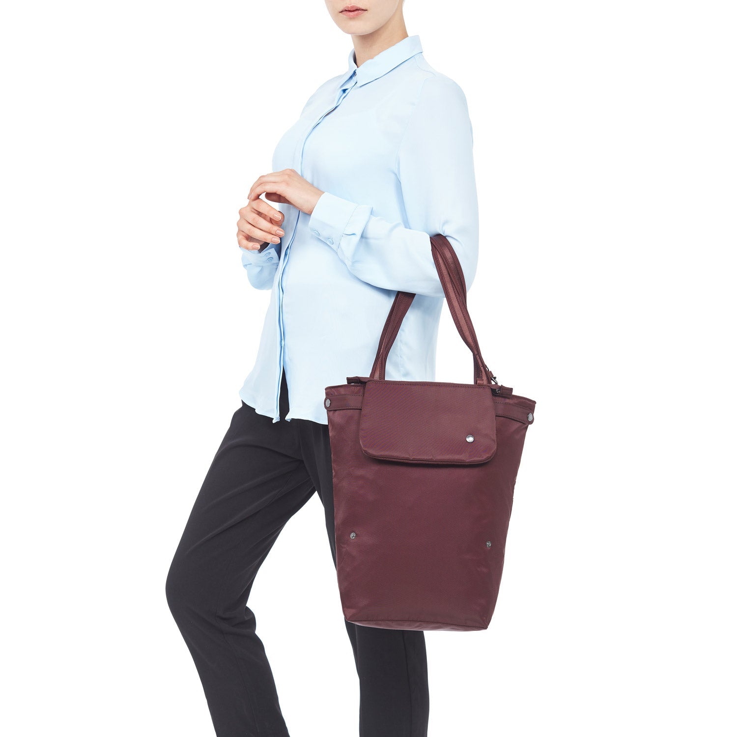 Product image of Pacsafe®  CX Anti-Theft Packable Horizontal Tote Citysafe CX Anti-Theft Packable Horizontal Tote, Merlot