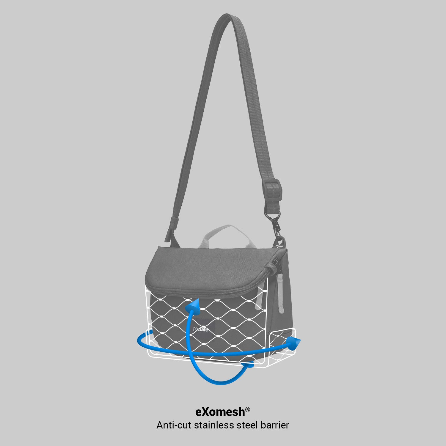 Product image of Pacsafe® GO Anti Theft Saddle Crossbody Pacsafe® GO anti theft saddle crossbody, Stone