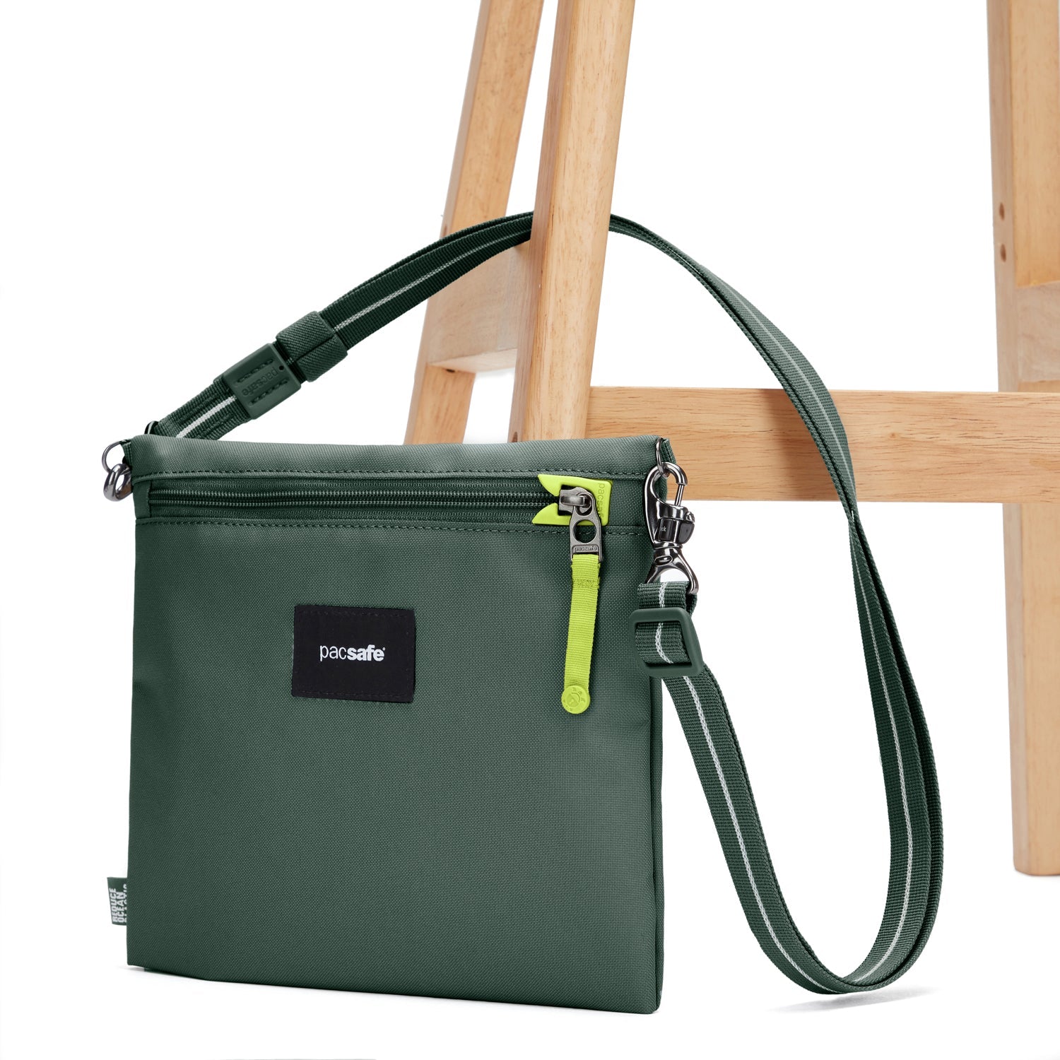 Product image of Pacsafe® GO anti-theft crossbody pouch Pacsafe® GO anti-theft crossbody pouch, Spruce Green