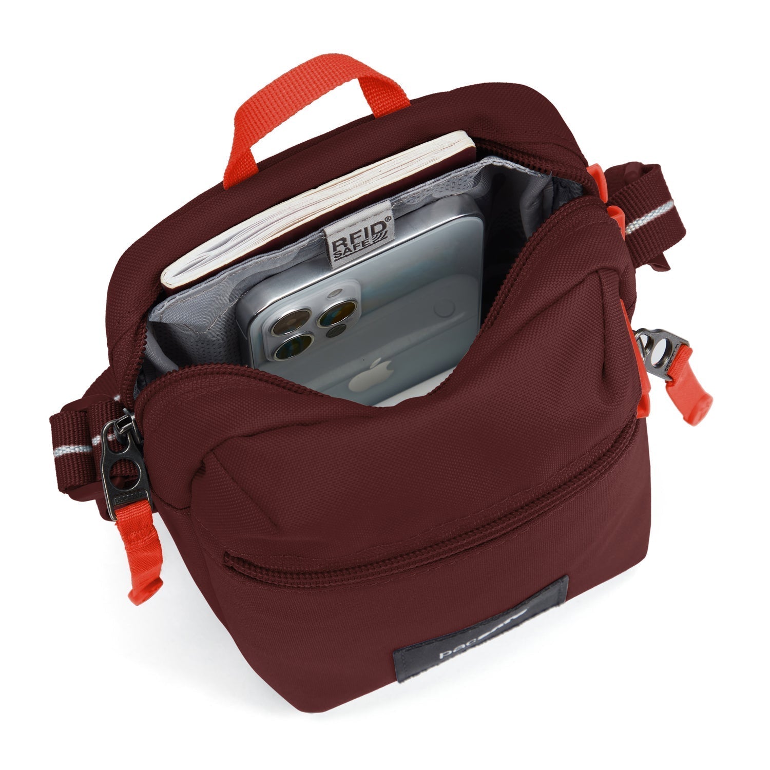 Product image of Pacsafe® GO Anti-Theft Micro Crossbody Pacsafe® GO anti-theft micro crossbody, Garnet Red