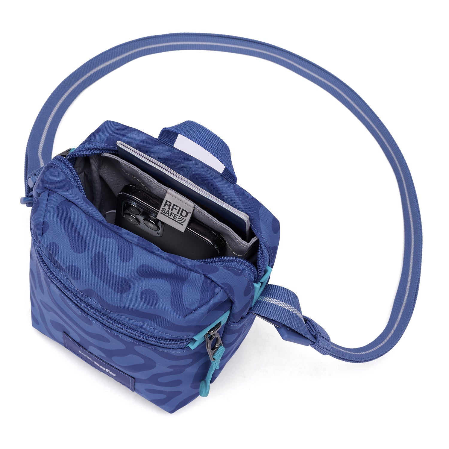 Product image of Pacsafe® GO Anti-Theft Micro Crossbody Pacsafe® GO Anti-Theft Micro Crossbody, Cerulean Blue