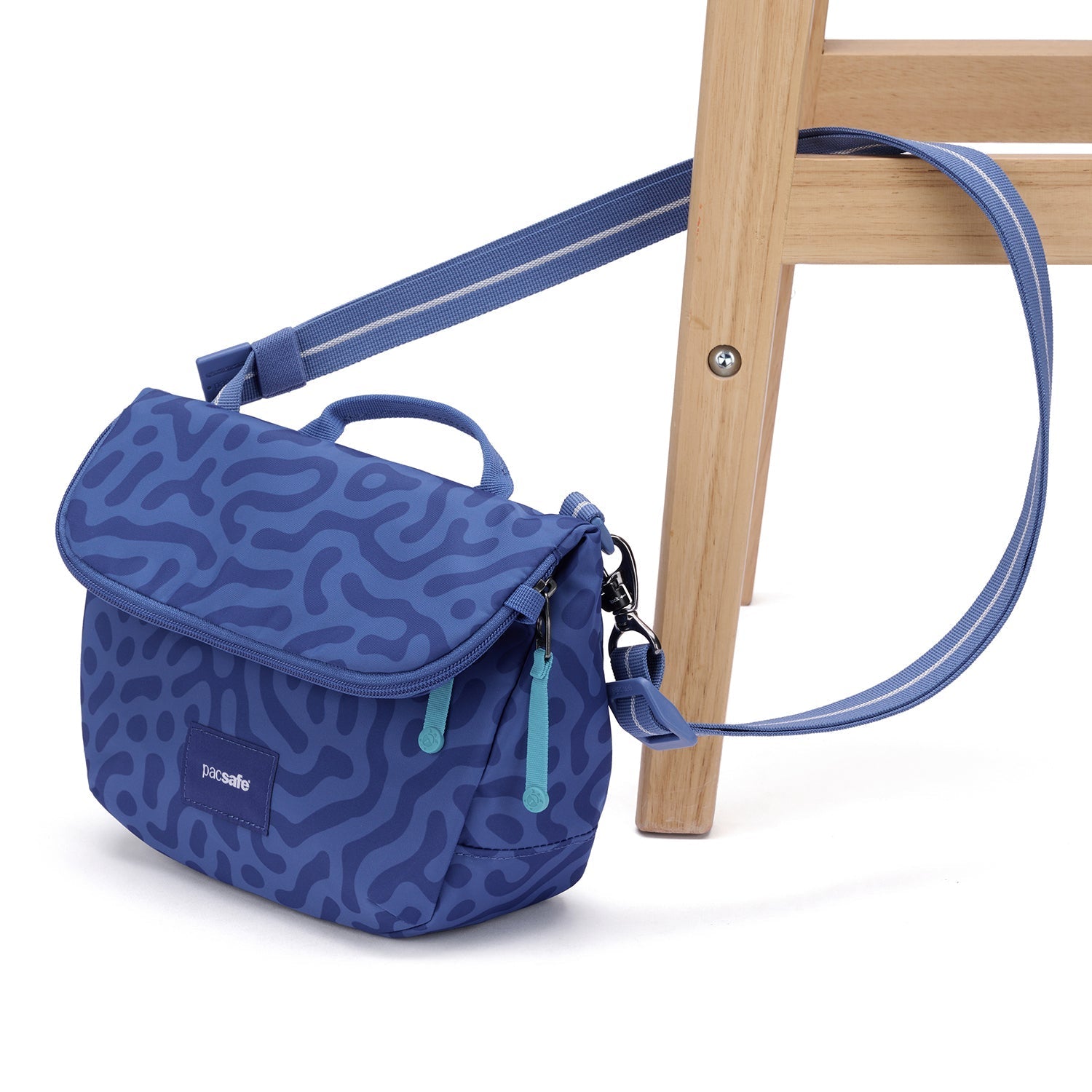 Product image of Pacsafe® GO Anti Theft Saddle Crossbody Pacsafe® GO Anti Theft Saddle Crossbody, Cerulean Blue