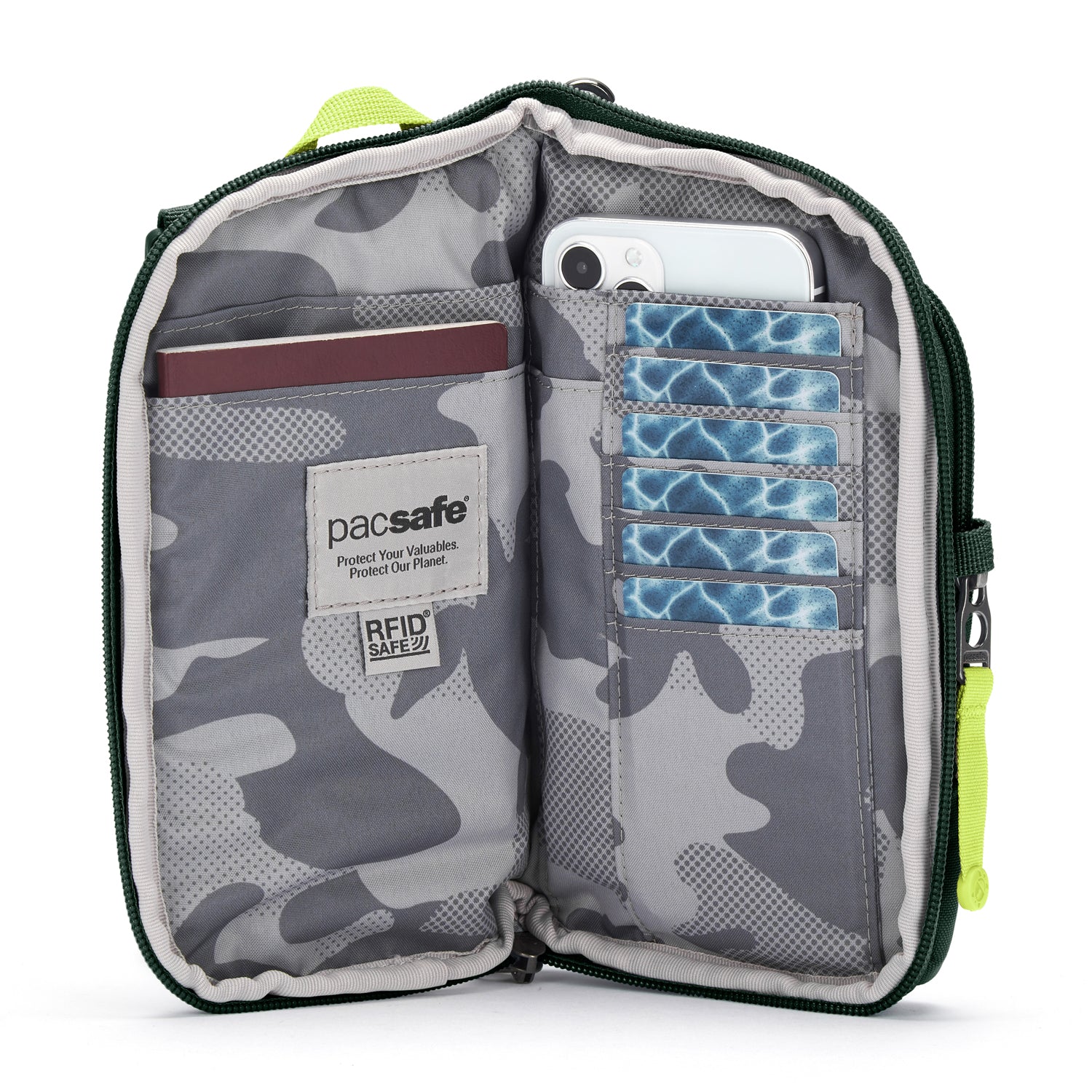 Product image of Pacsafe® GO Anti-Theft Tech Crossbody Pacsafe® GO anti-theft tech crossbody, Spruce Green