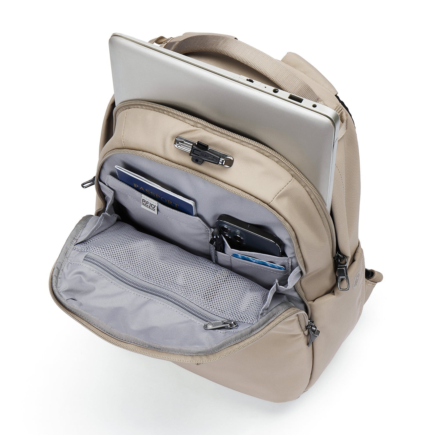Product image of Pacsafe® V 16L Anti-Theft All-Around Backpack Pacsafe® V 16L Anti-Theft All-Around Backpack, Beige