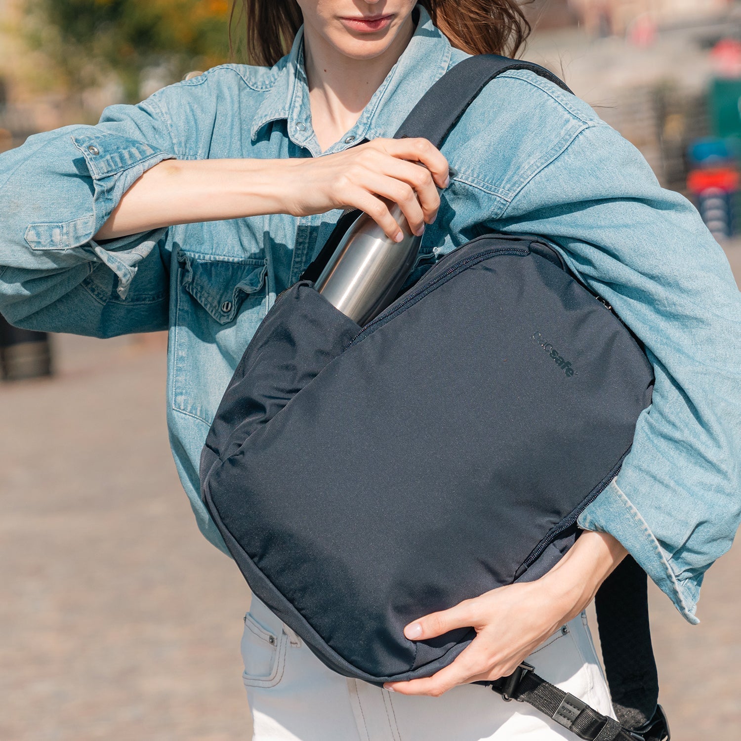 Product image of Pacsafe® V 16L Anti-Theft All-Around Backpack Pacsafe® V 16L Anti-Theft All-Around Backpack, Digital Gray