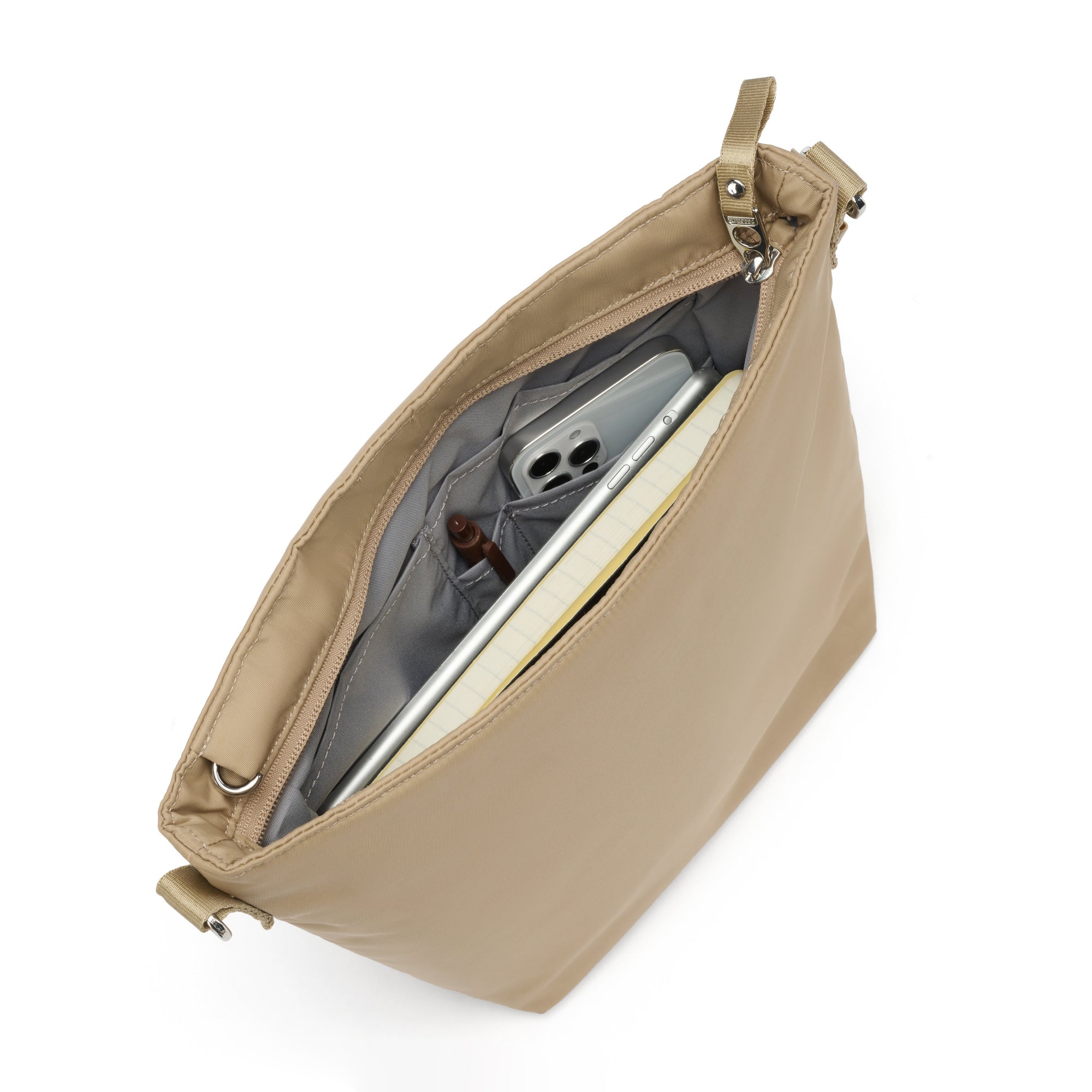 Product image of Pacsafe® W Anti-Theft Crossbody Pacsafe® W anti-theft crossbody, Taupe