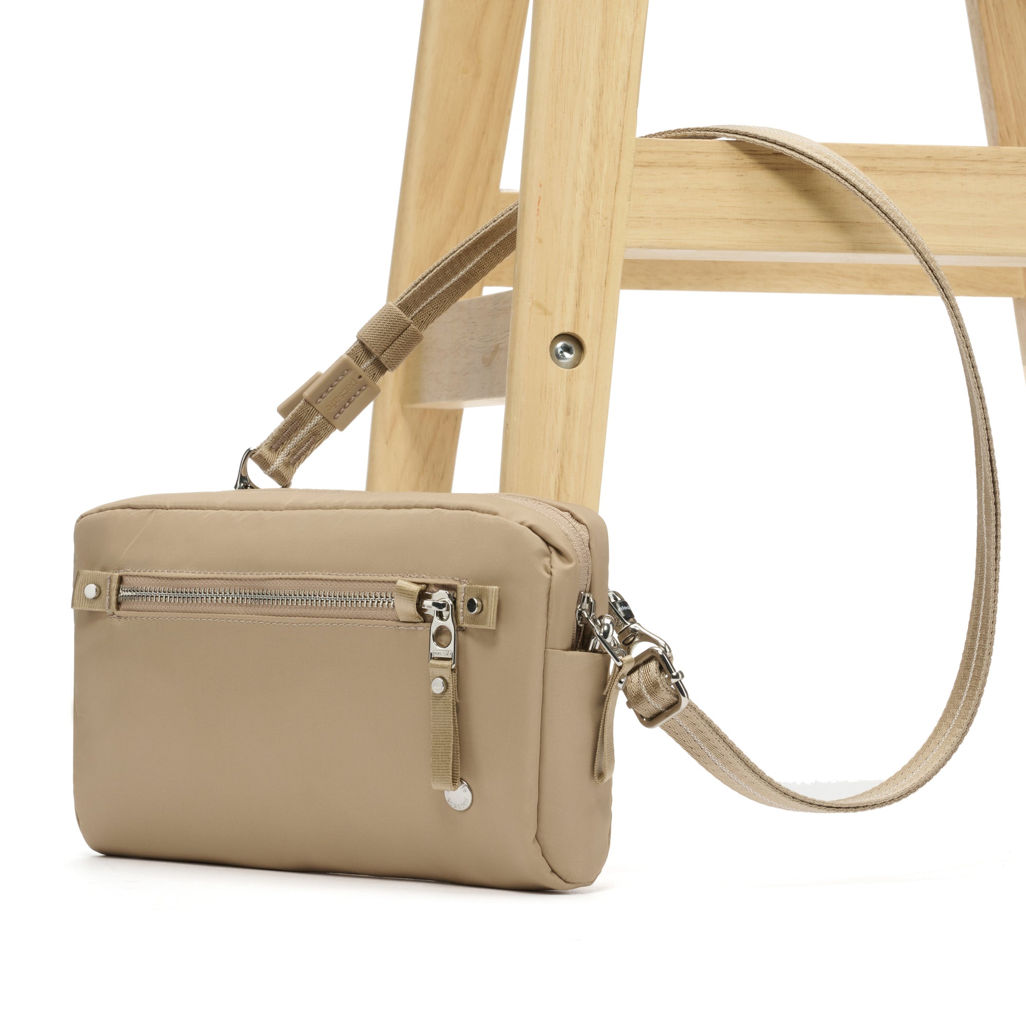 Product image of Pacsafe® W Anti-Theft 3-In-1 Sling Pacsafe® W anti-theft 3-in-1 sling, Taupe