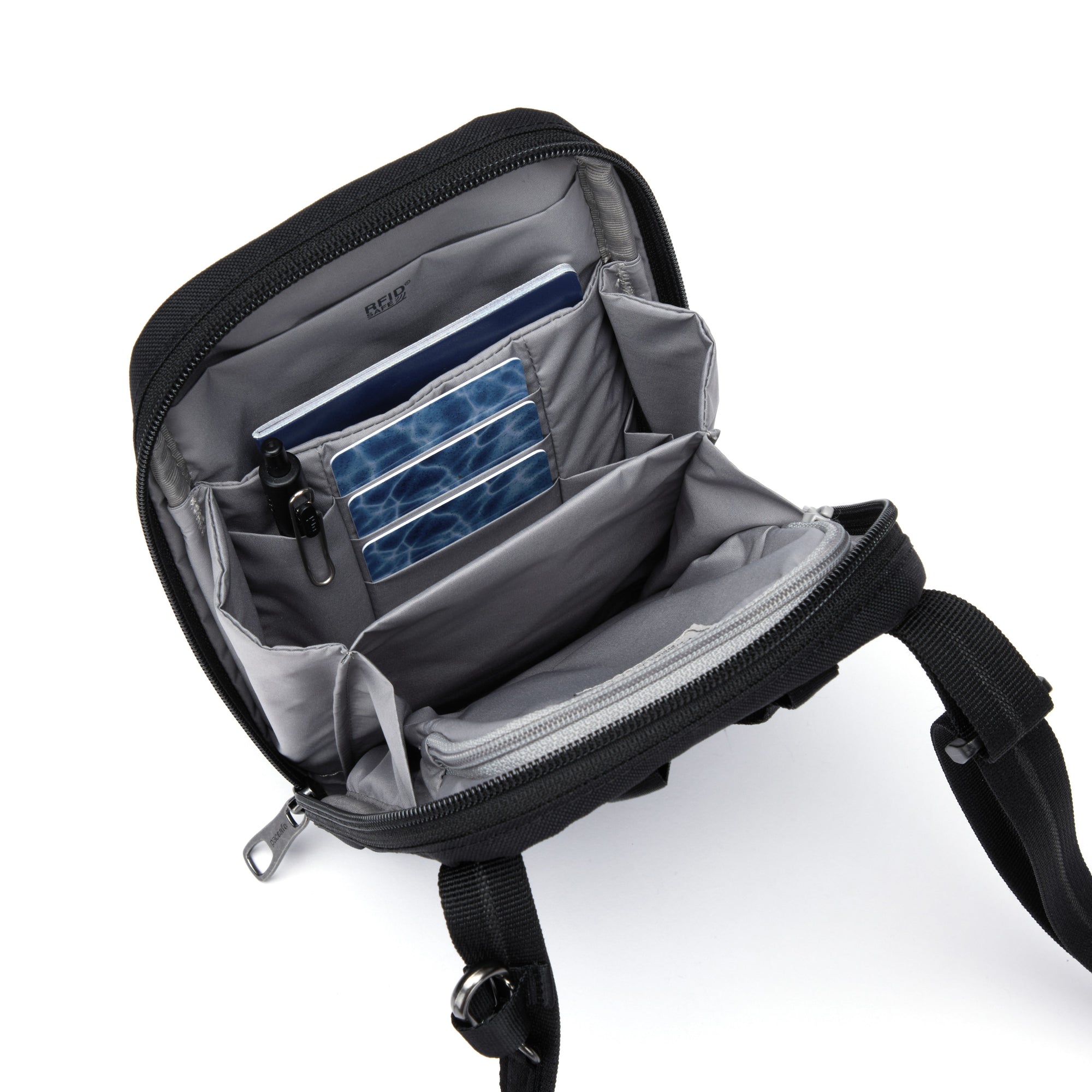 Product image of Pacsafe® RFIDsafe™ RFID blocking tech crossbody Pacsafe® RFIDsafe™ RFID blocking tech crossbody