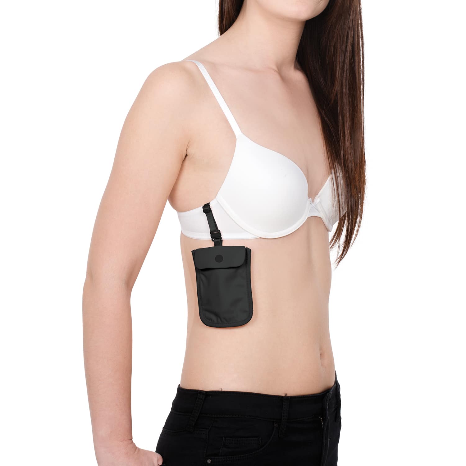 Product image of Pacsafe® Coversafe® S25 secret travel bra pouch Coversafe S25 Secret Travel Bra Pouch, Black