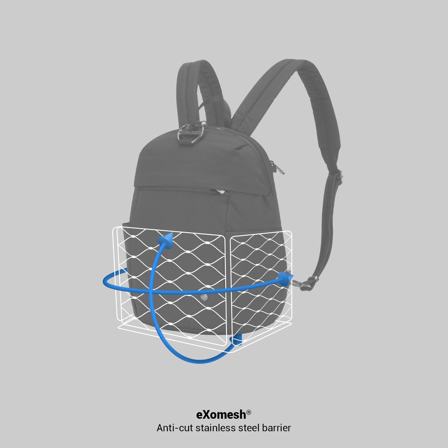 Pacsafe® CX Anti-Theft 8L Backpack Petite, Serenity Blue