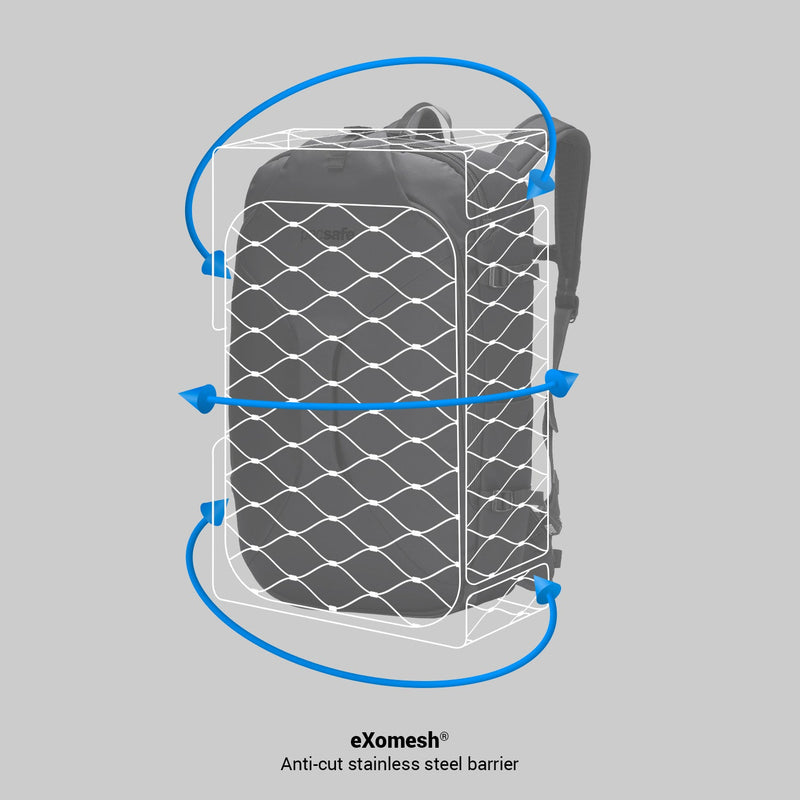 Pacsafe® EXP45 anti-theft carry-on travel pack, Slate
