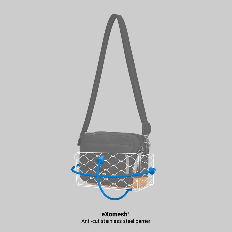 Pacsafe® GO anti-theft crossbody bag, Coastal Blue