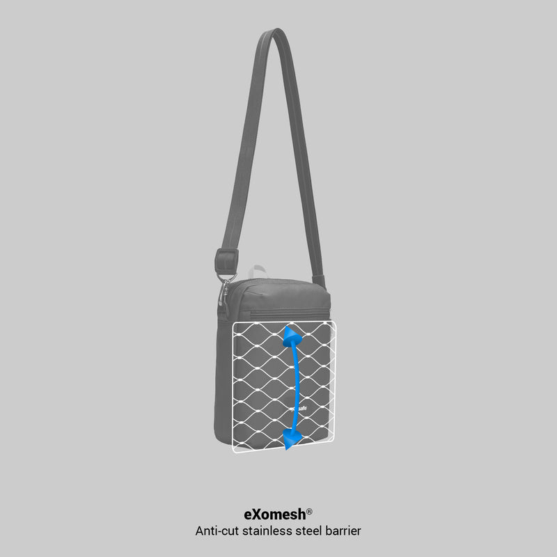 Pacsafe® GO anti-theft festival crossbody, Coastal Blue