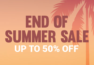 END OF SUMMER SALE - UP TO 50% OFF