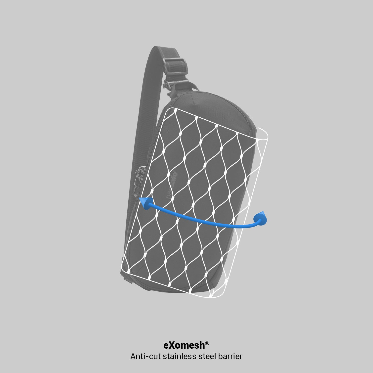 Pacsafe® V anti-theft urban sling, Ocean