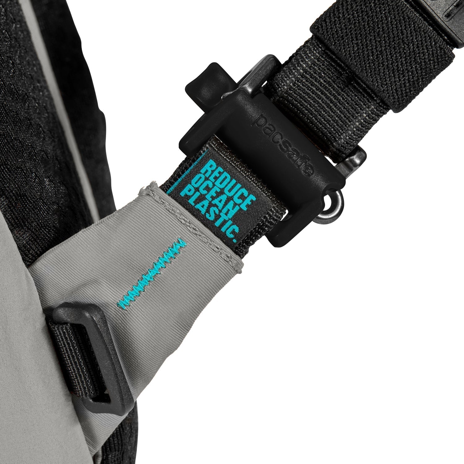 Pacsafe® ECO 12L anti-theft sling backpack, Gravity Gray