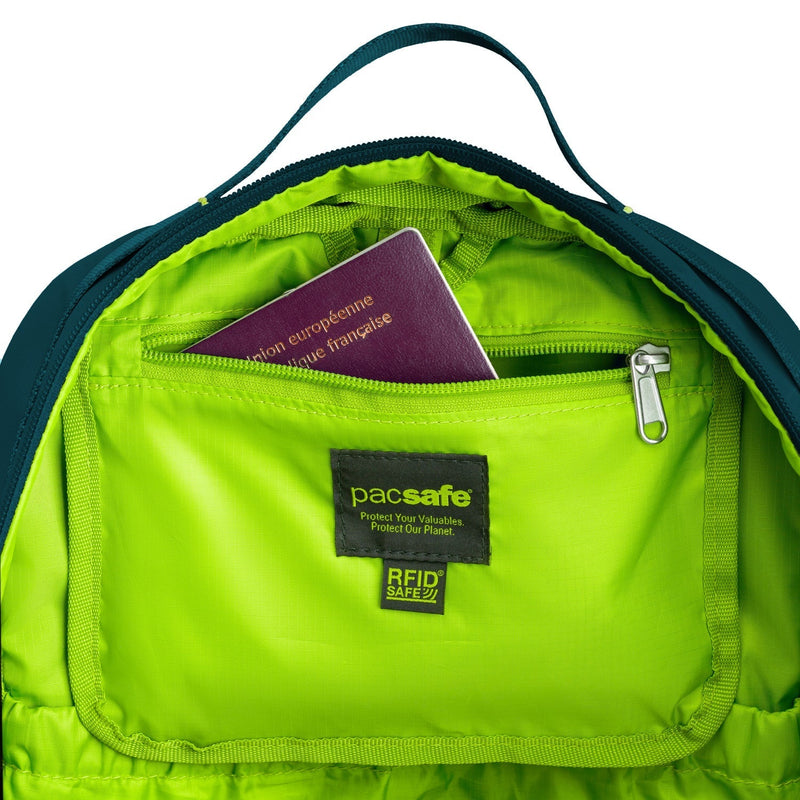 Pacsafe® ECO 25L anti-theft backpack, Tidal Teal