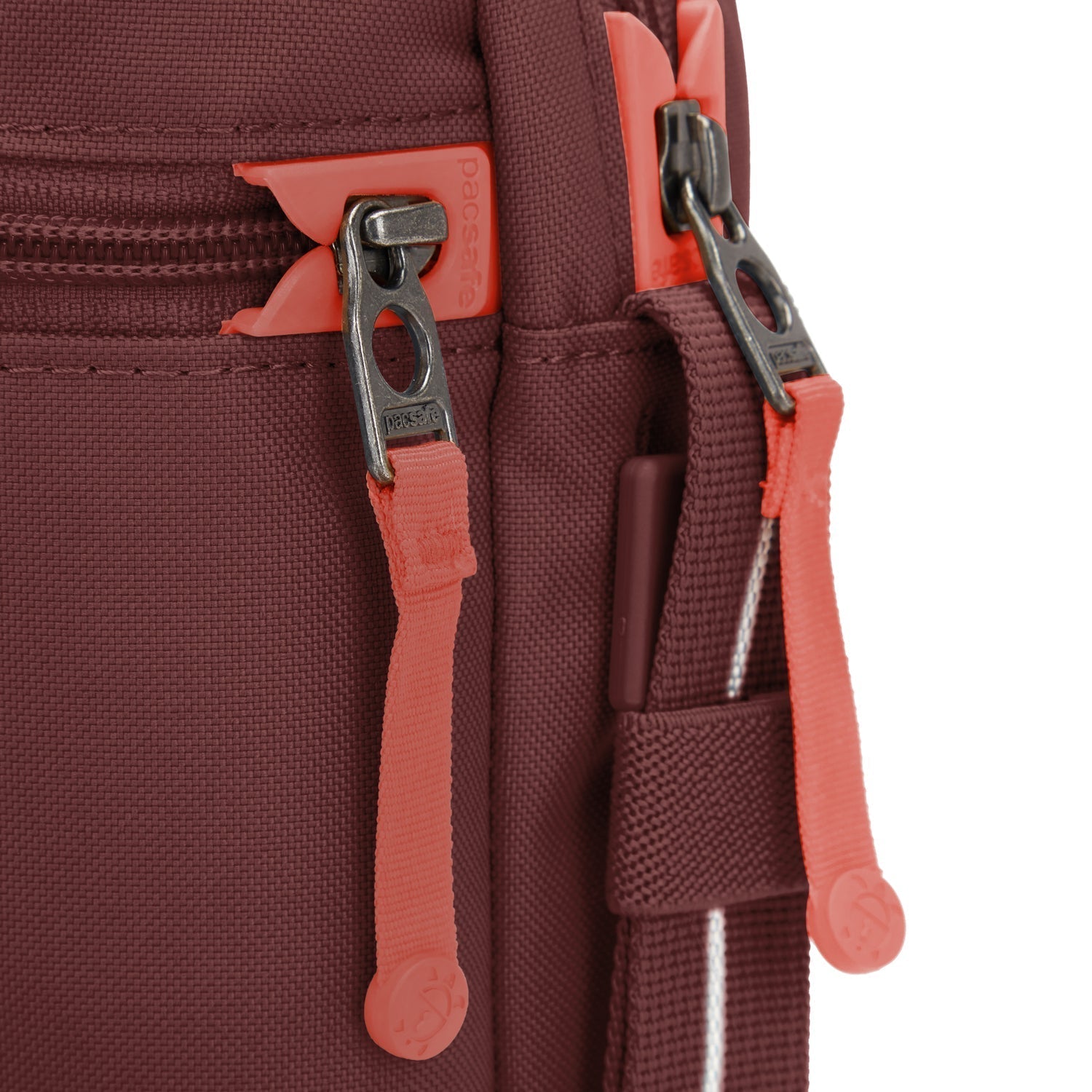 Pacsafe® GO anti-theft festival crossbody, Garnet Red