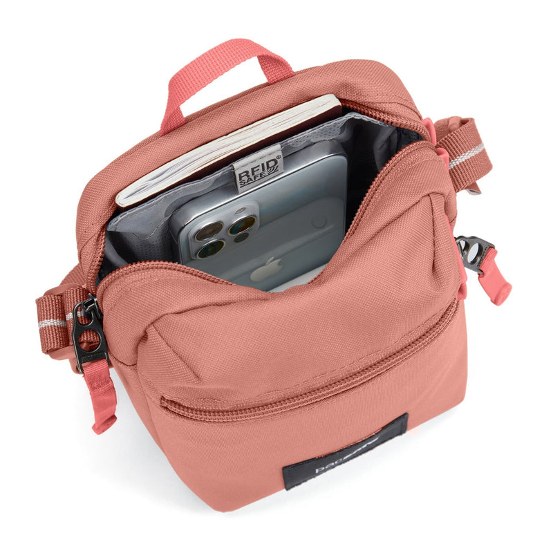 Pacsafe® GO anti-theft micro crossbody, Rose