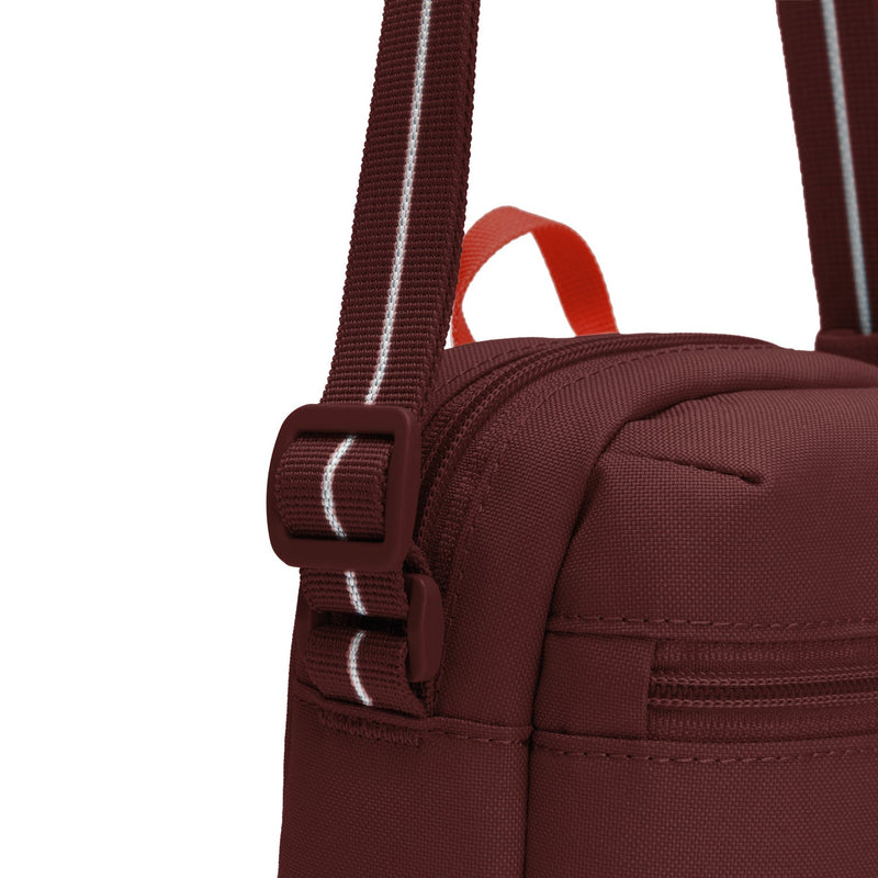 Pacsafe® GO anti-theft micro crossbody, Garnet Red