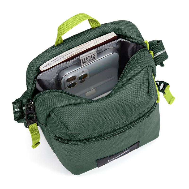 Pacsafe® GO anti-theft micro crossbody, Spruce Green
