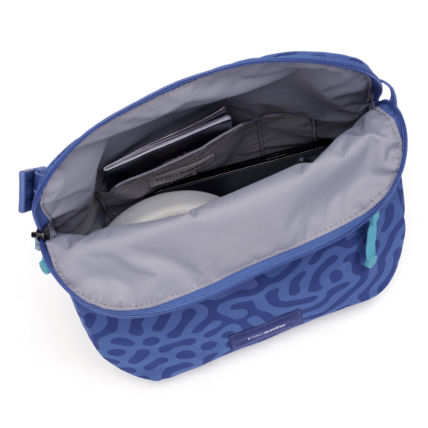 Pacsafe® GO Anti Theft Saddle Crossbody, Cerulean Blue