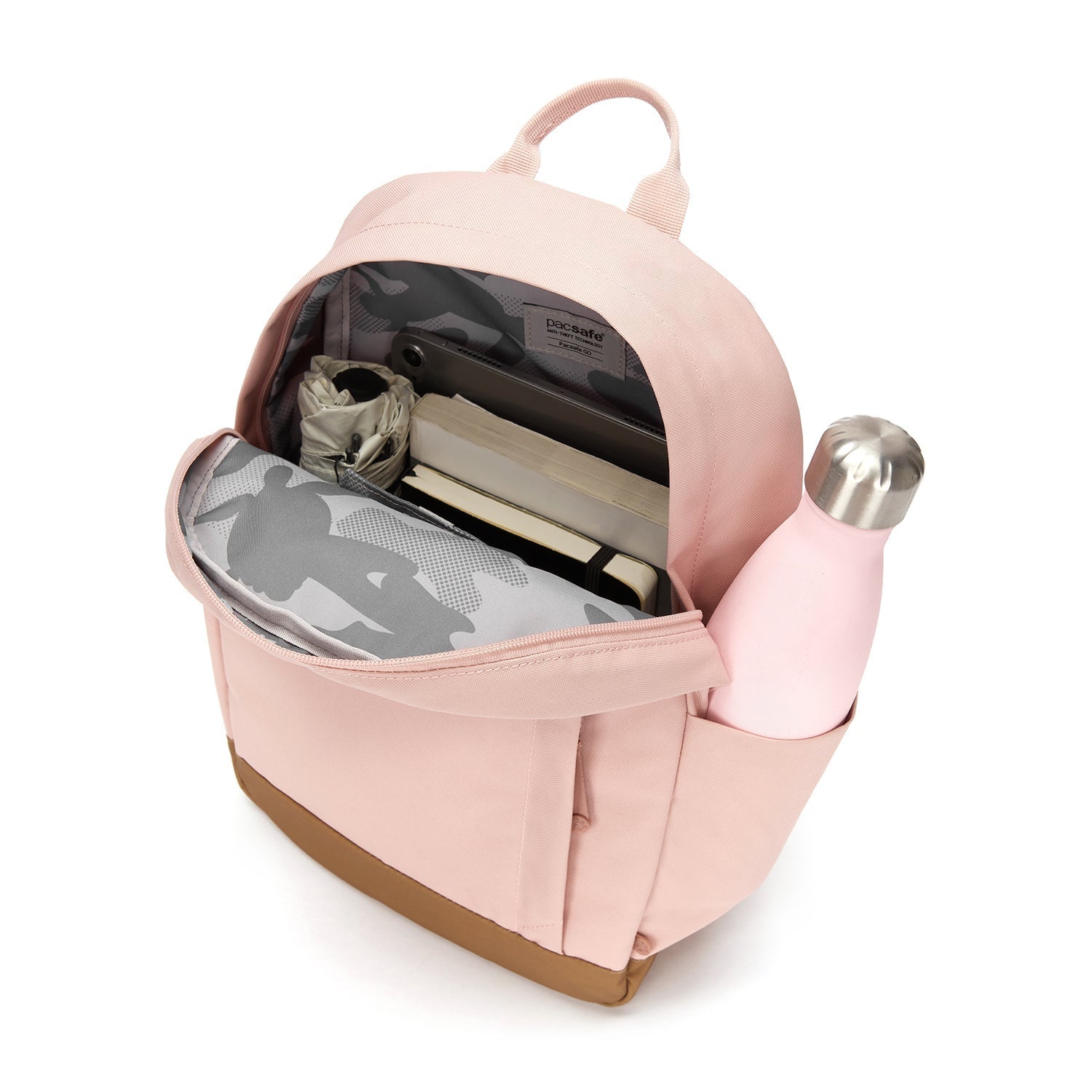 Pink anti theft backpack sale