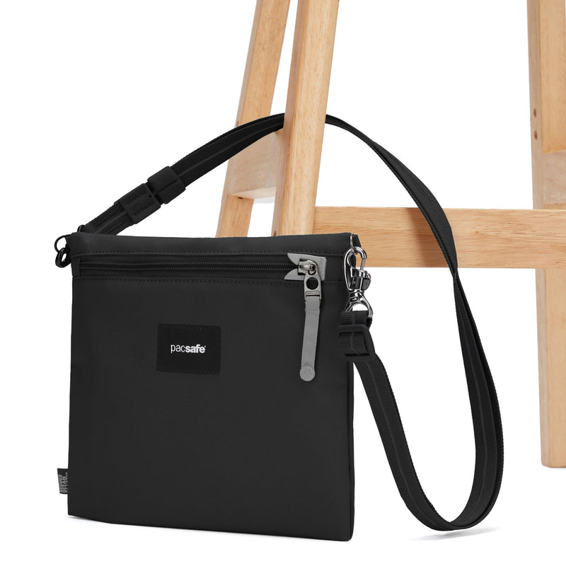 Pacsafe® GO anti-theft crossbody pouch, Jet Black