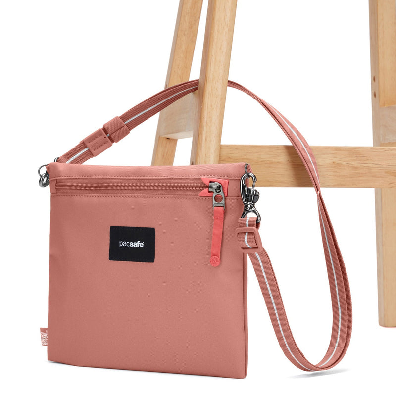 Pacsafe® GO anti-theft crossbody pouch, Rose