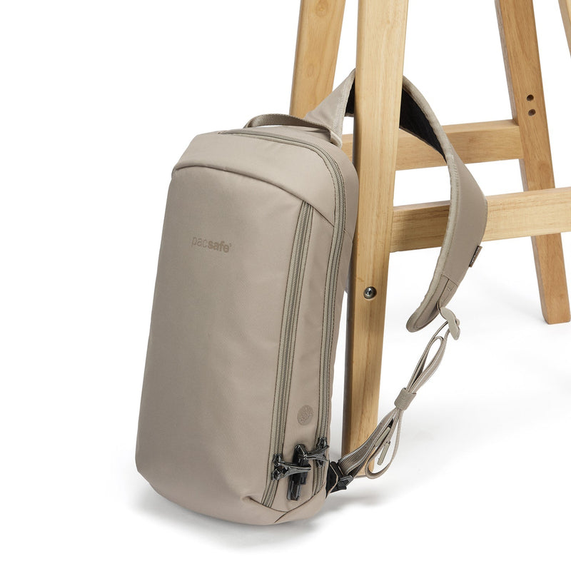 Pacsafe® V Tech Anti-Theft Sling Pack, Beige