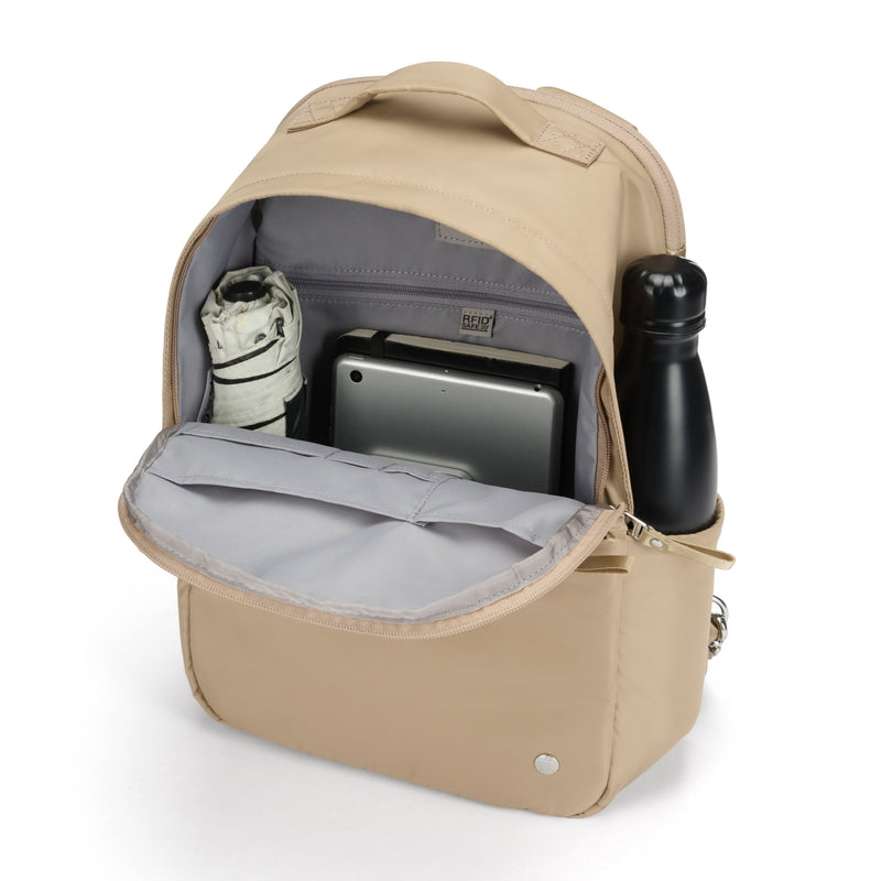 Pacsafe® W 10L anti-theft backpack, Taupe