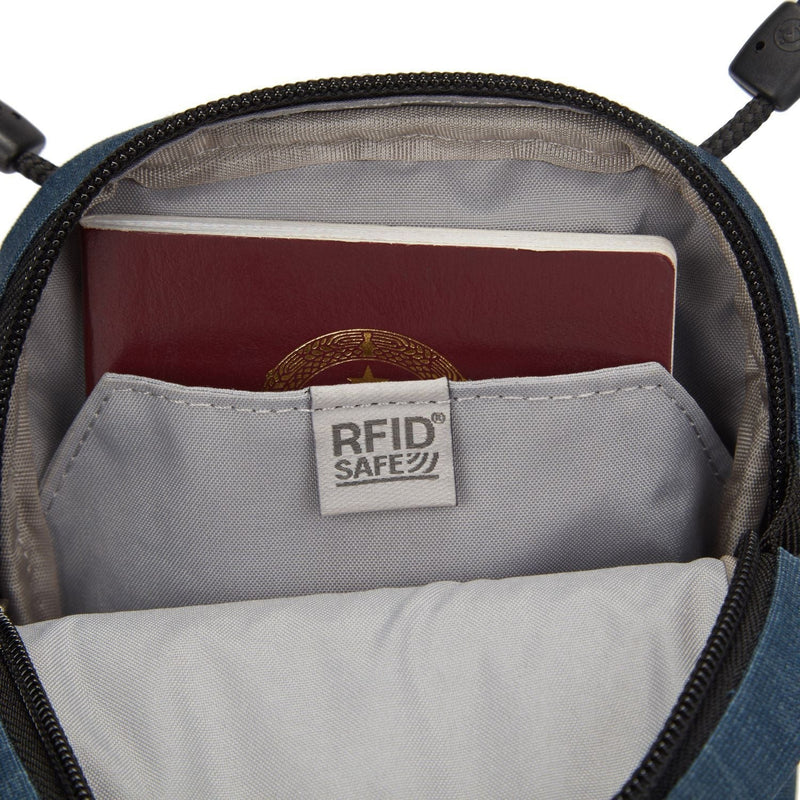 RFIDsafe®  RFID Blocking Travel Crossbody, Dark Denim