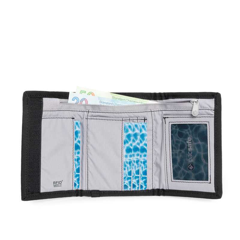 Pacsafe® RFIDsafe™ Z50 RFID blocking trifold wallet, Black