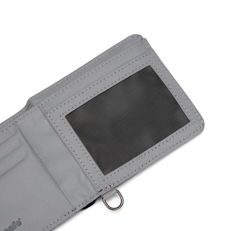 Pacsafe® RFIDsafe™ RFID blocking bifold wallet, Jet Black