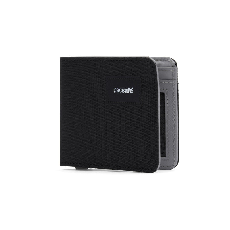 Pacsafe® RFIDsafe™ RFID blocking bifold wallet, Jet Black