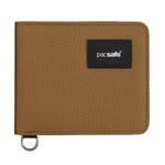 Pacsafe® RFIDsafe™ RFID blocking bifold wallet, Tan