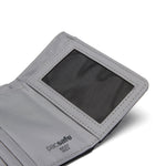 Pacsafe® RFIDsafe™ RFID blocking trifold wallet, Jet Black