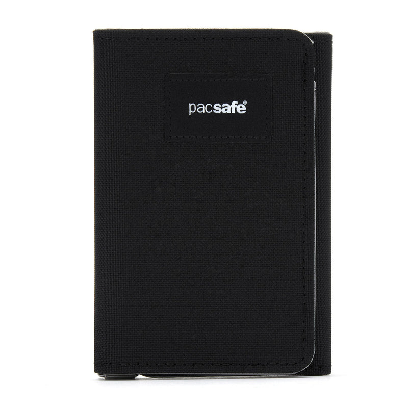 Pacsafe® RFIDsafe™ RFID blocking trifold wallet, Jet Black