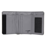 Pacsafe® RFIDsafe™ RFID blocking trifold wallet, Jet Black