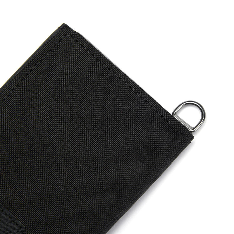 Pacsafe® RFIDsafe™ RFID blocking trifold wallet, Jet Black