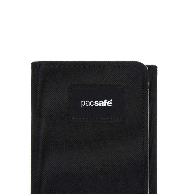Pacsafe® RFIDsafe™ RFID blocking trifold wallet, Jet Black