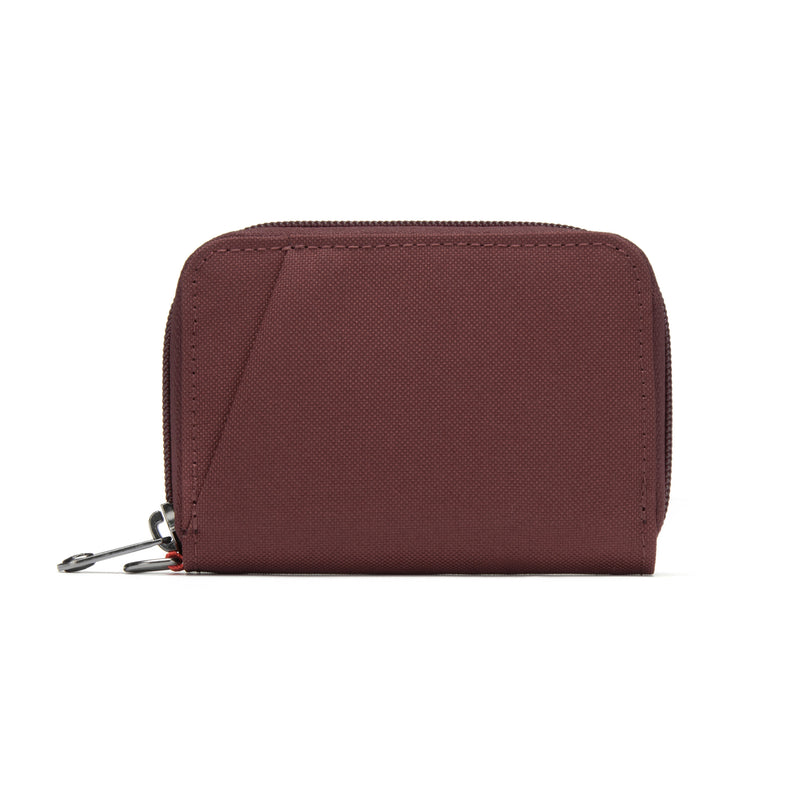 Pacsafe® RFIDsafe™ RFID blocking card wallet, Garnet Red