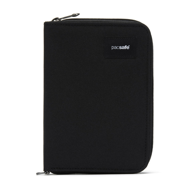Pacsafe® RFIDsafe™ RFID blocking compact travel organizer, Jet Black