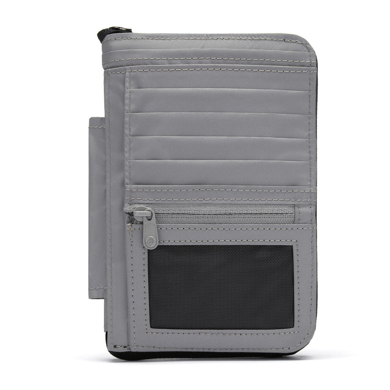 Pacsafe® RFIDsafe™ RFID blocking compact travel organizer, Jet Black