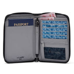 Pacsafe® RFIDsafe™ RFID blocking compact travel organizer, Jet Black