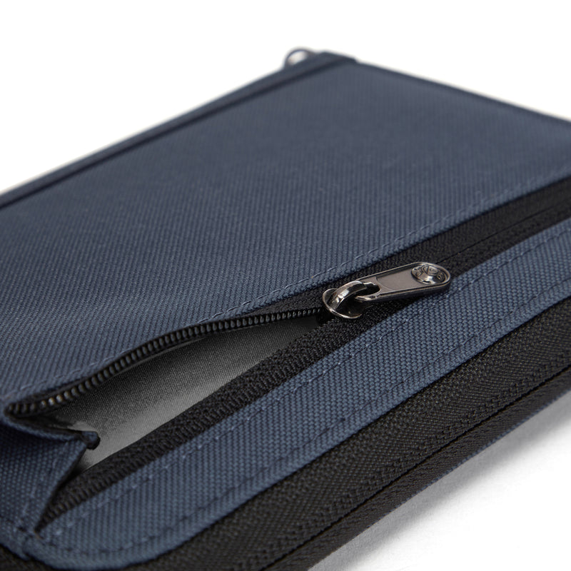 Pacsafe® RFIDsafe™ RFID blocking compact travel organizer, Coastal Blue