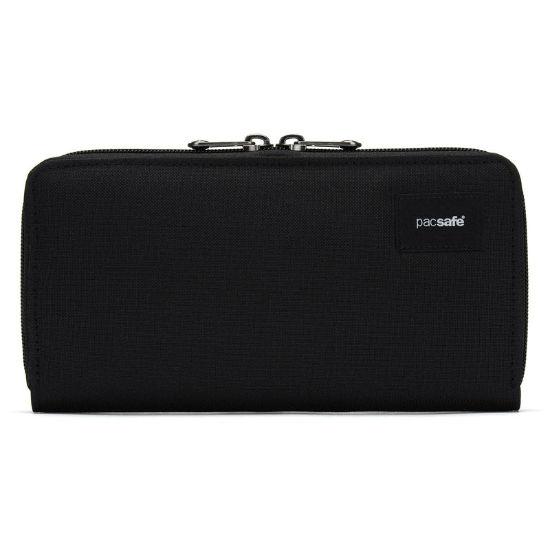 Pacsafe® RFIDsafe™ RFID blocking continental wallet, Jet Black