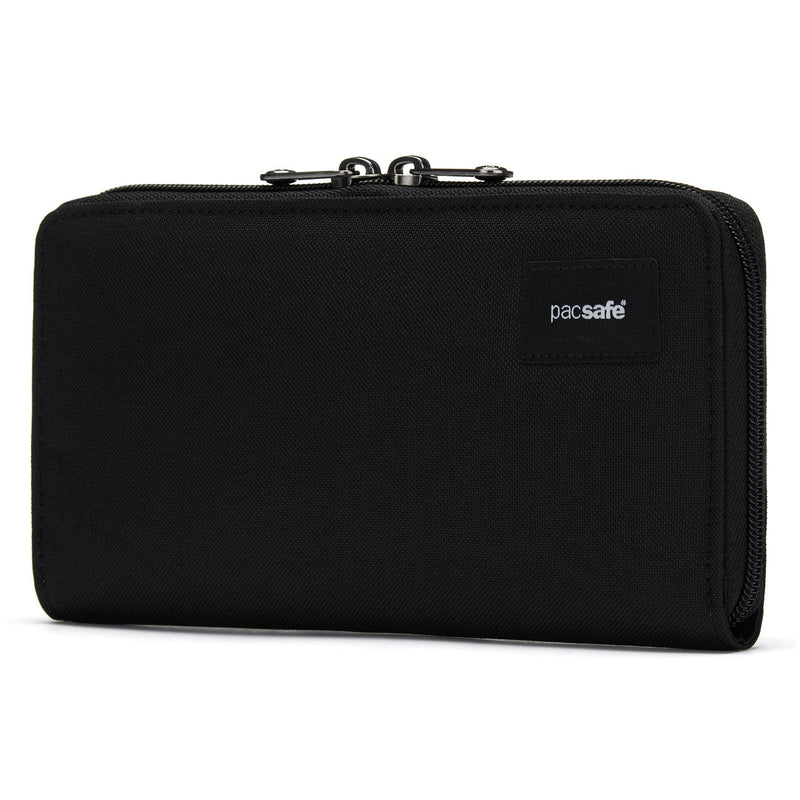 Pacsafe® RFIDsafe™ RFID blocking continental wallet, Jet Black