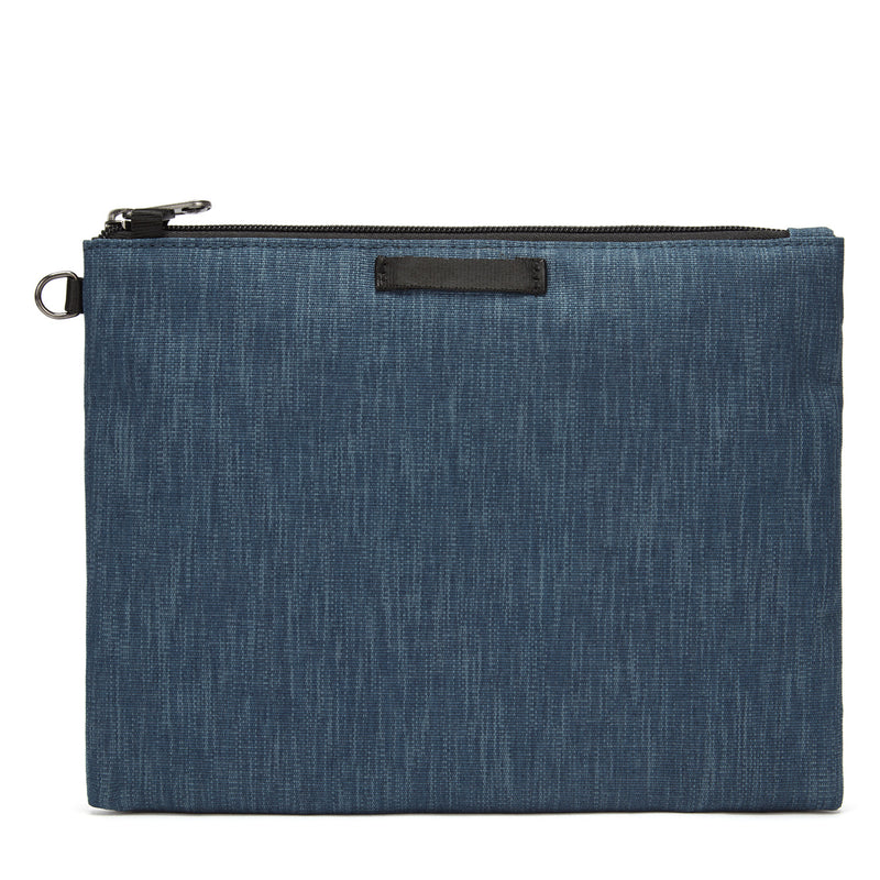 RFIDsafe®  RFID Blocking Small Travel Pouch, Dark Denim